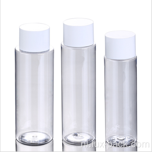 30/150/250/500 ml transparante cosmetische plastic ronde fles